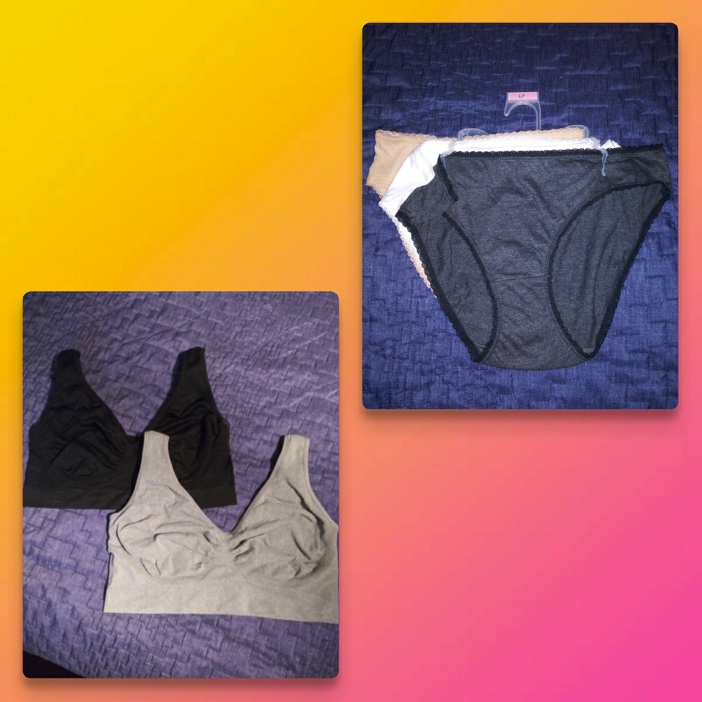 Lot of Sport Bras XL and Panties L NWOT